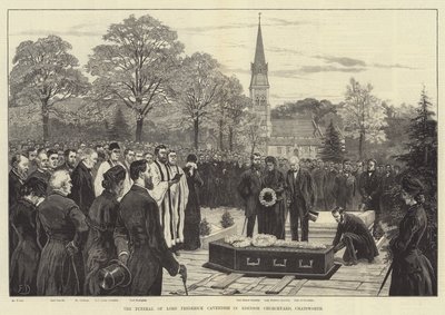 Les funérailles de Lord Frederick Cavendish dans le cimetière de l